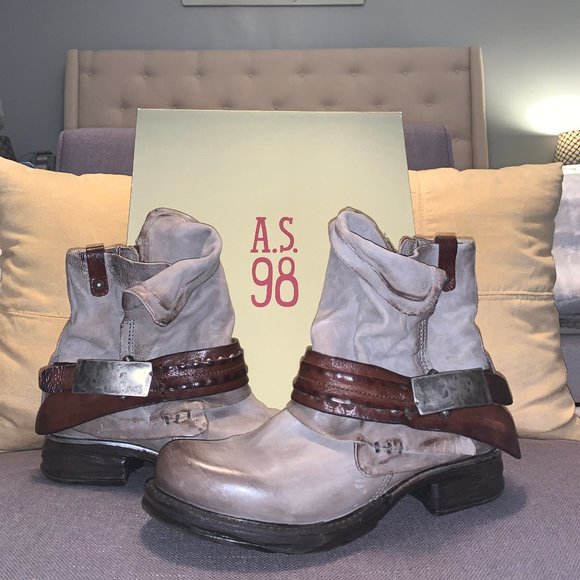 Shoes - A.S. 98 Sebastian Leather Boots 7